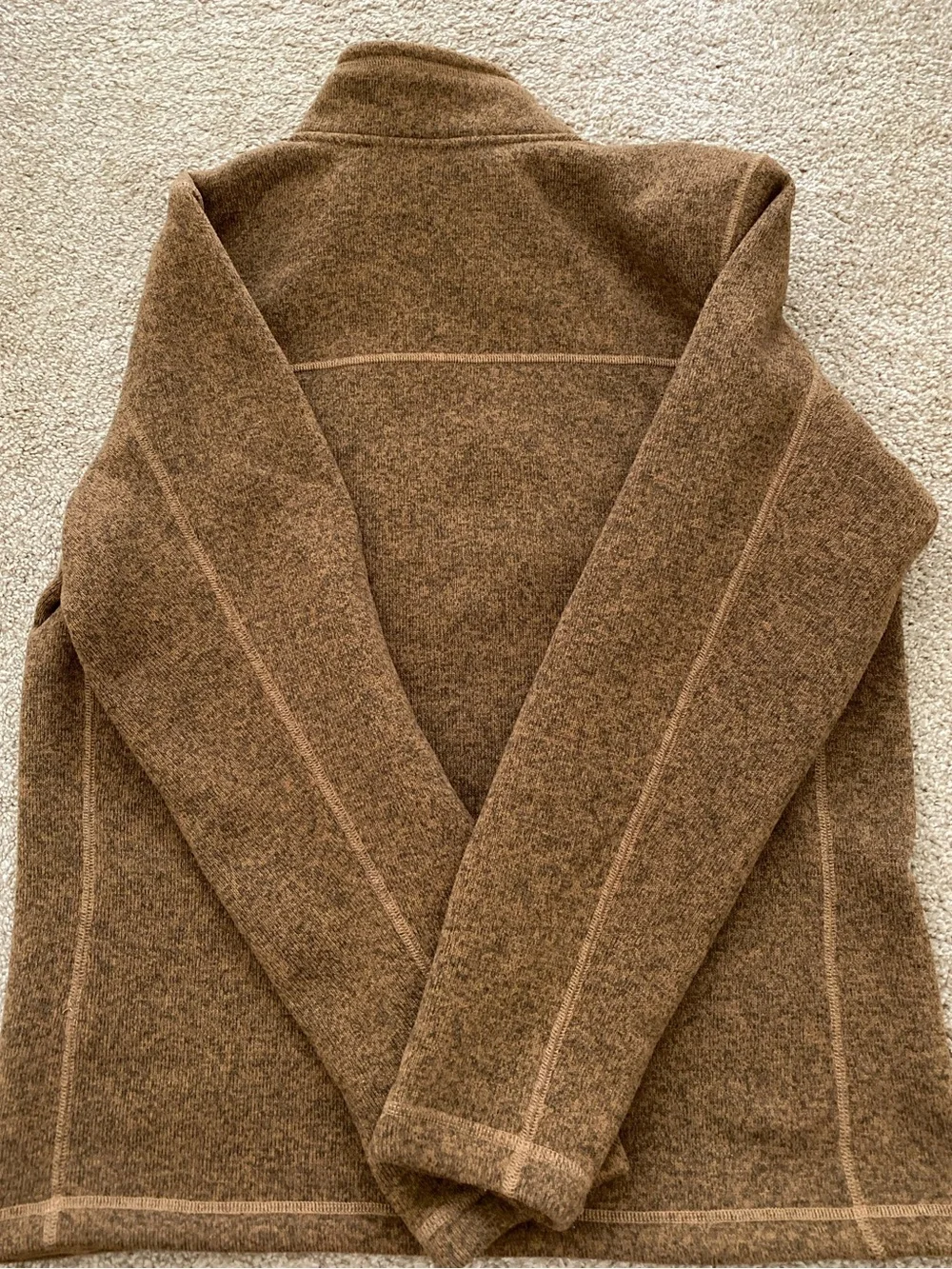 The North Face Men's Brown Zip-Up Fleece Pullover